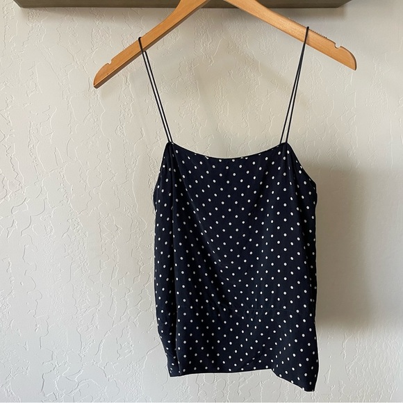 EVERLANE Women’s Polka Dot Camisole, Minimalist Thin Strap, Size 2••Contemporary - Picture 2 of 14